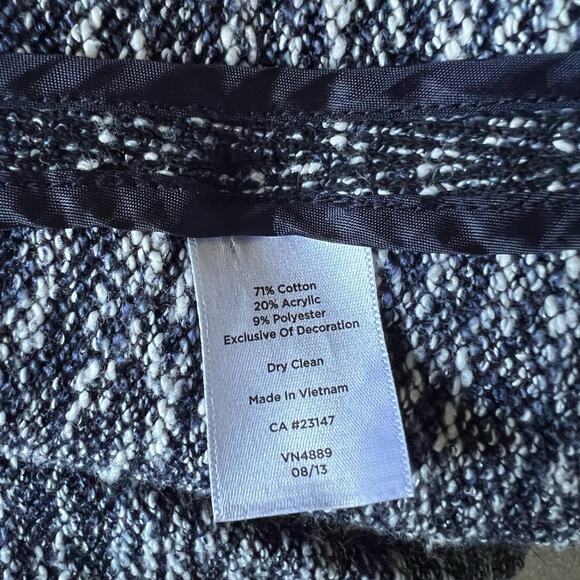 Talbots Women’s Knit Sweater Softshell Jacket Full Zip Cardigan size 16 Blue - Picture 6 of 8